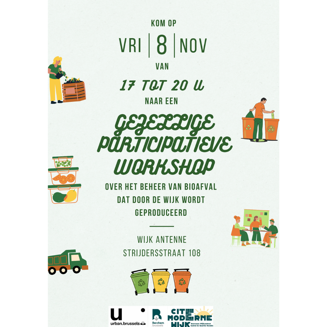 Je bekijkt nu Participatieve workshop over bioafvalbeheer: doe mee op 8 november 2024!