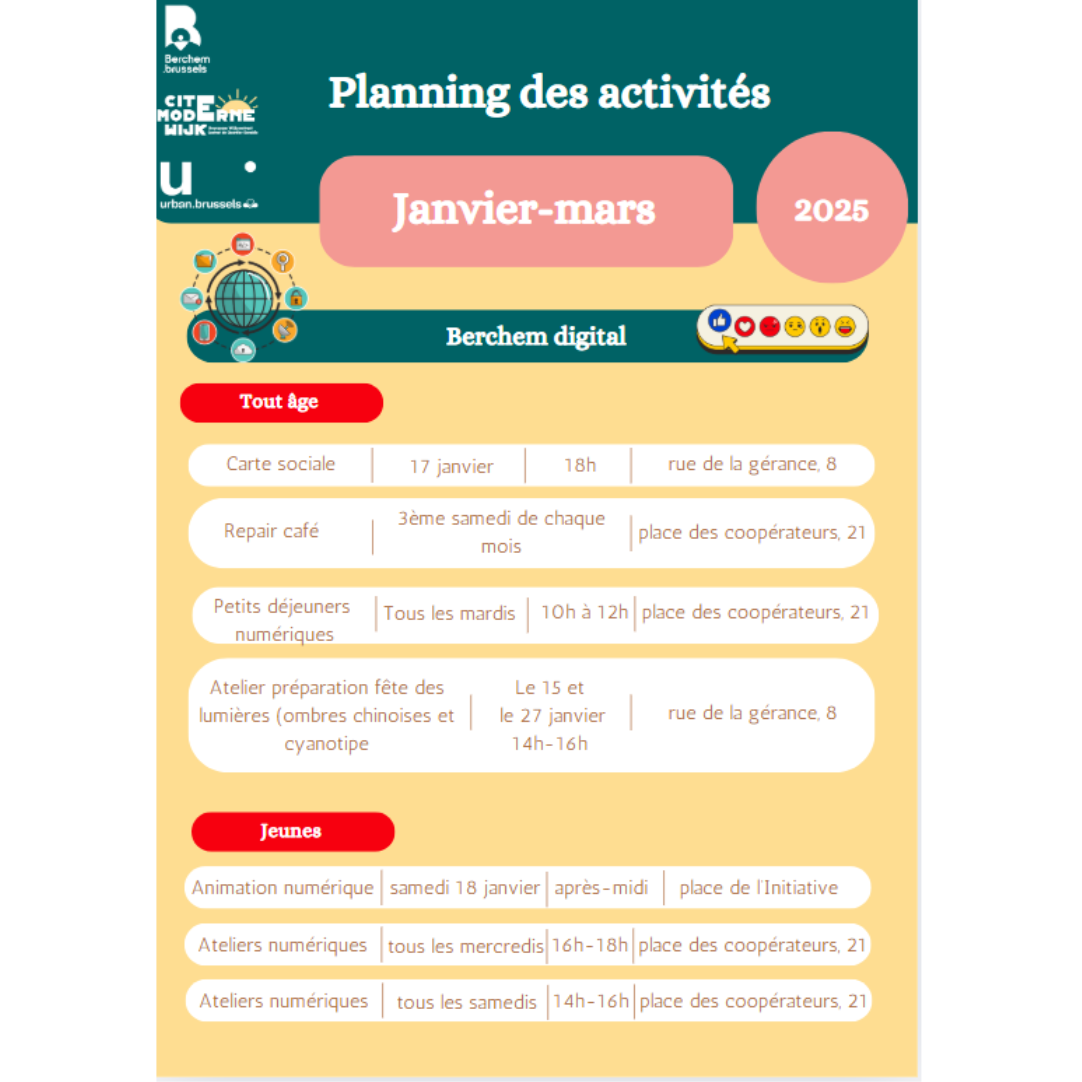 Read more about the article Planning des projets socio-économiques de janvier à mars 2025